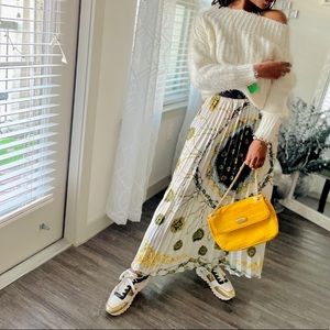 Yellow and Gold Patent Anne Klein Purse